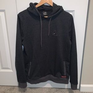 Active hoodie dark gray and black with pockets